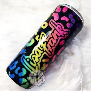20oz Lisa Frank Leopard Print Tumbler Cup
